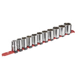1/2-in Drive 6 Pt. Socket Set, SAE, Nickel-Chrome Plating, 11-pc W9O0 - product image 1