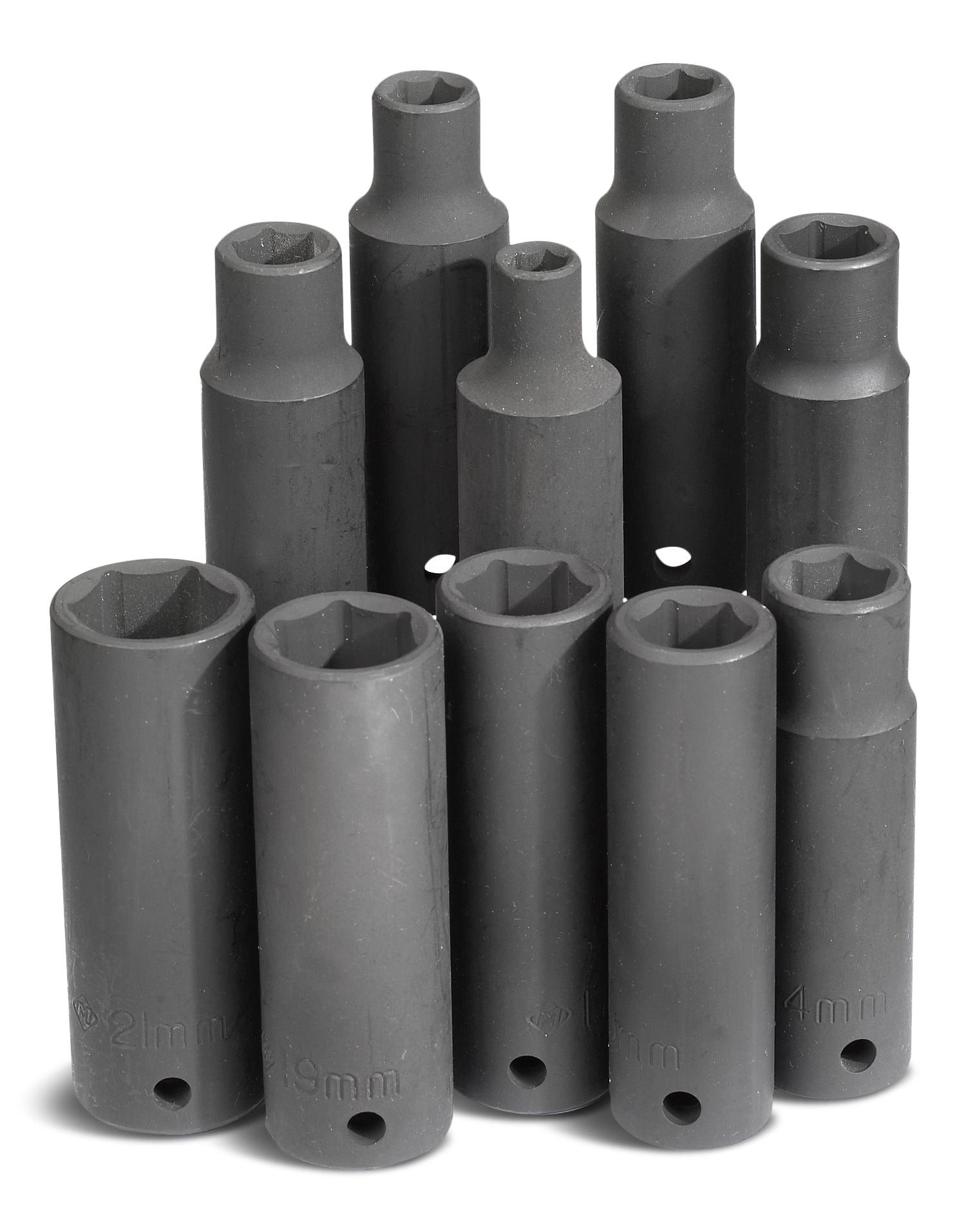 1/2-in Drive Deep Impact Socket Set, Metric, 10-pc Q2D0 - product image 1