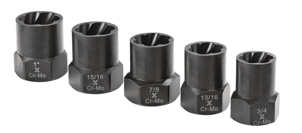 1/2-in Drive Impact Bolt & Nut Remover Set, 5-pc S0D8 - product image 1