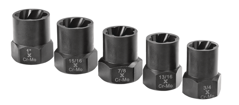 1/2-in Drive Impact Bolt & Nut Remover Set, 5-pc S0D8