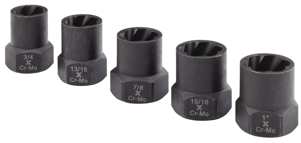 1/2-in Drive Impact Bolt & Nut Remover Set, 5-pc M6M3 - product image 2