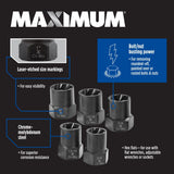 1/2-in Drive Impact Bolt & Nut Remover Set, 5-pc S0D8 - product image 4