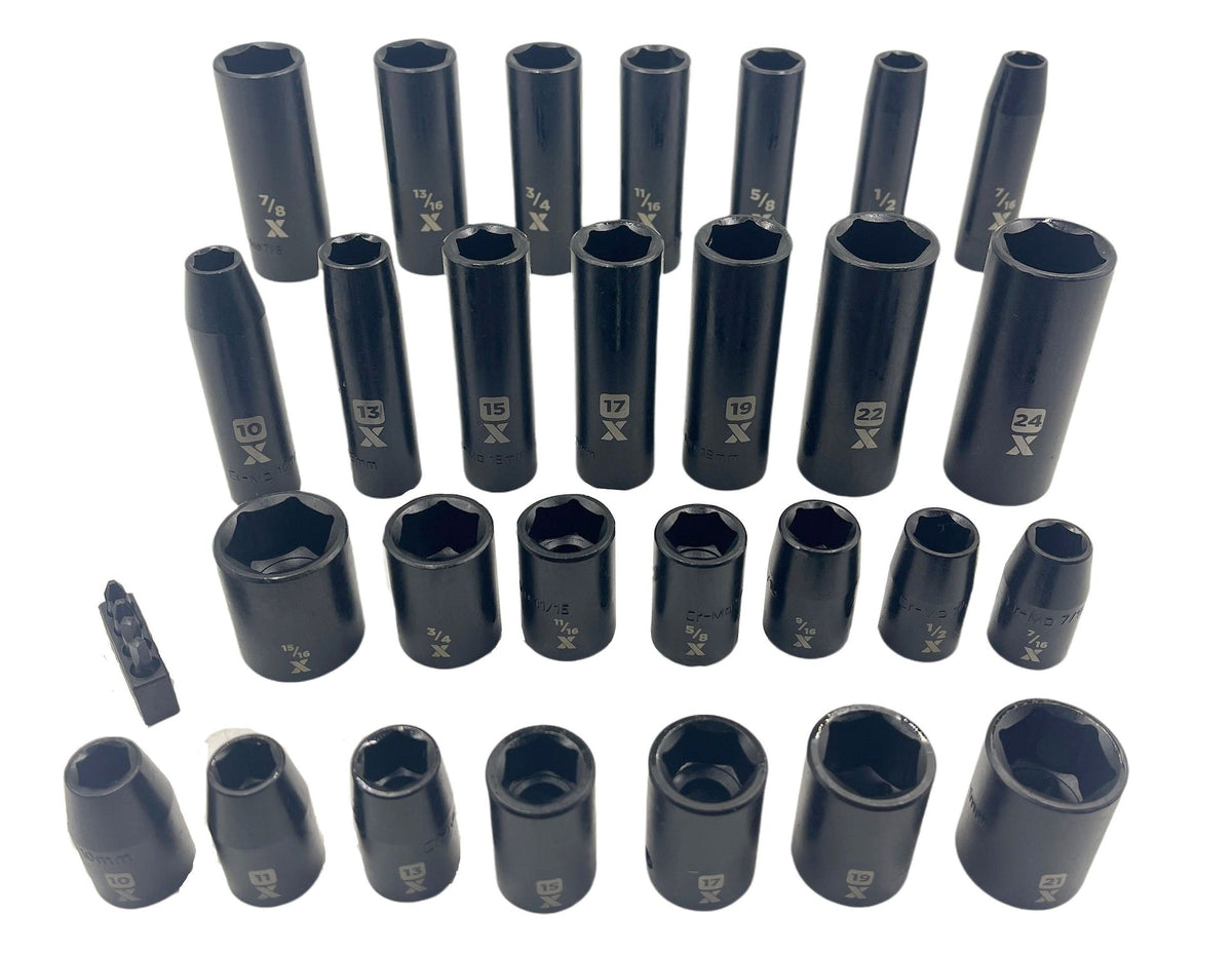 1/2-in Drive Professional Grade Impact Socket Set, 28-pc, CRMO R3U4 - product image 8