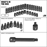 1/2-in Drive Professional Grade Impact Socket Set, 38-pc, CRMO Q6B1 - product image 4