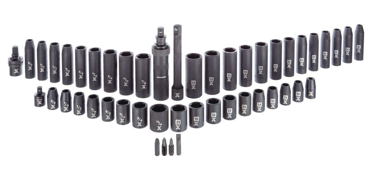 1/2-in Drive Professional Grade Impact Socket Set, 48-pc, CRMO E5H7 - product image 2
