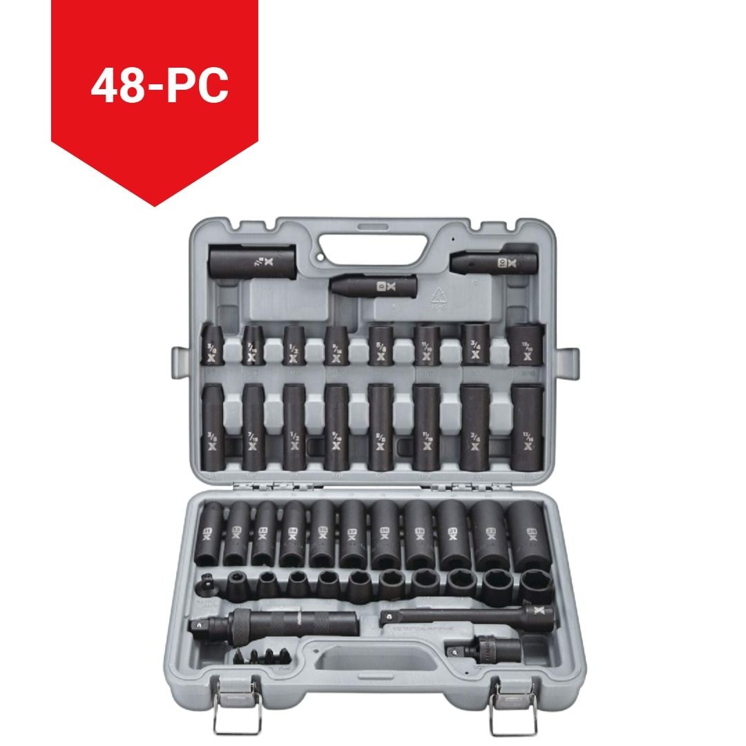 1/2-in Drive Professional Grade Impact Socket Set, 48-pc, CRMO E5H7 - product image 6