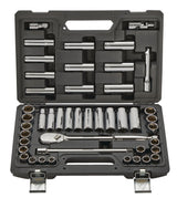 1/2-in Drive Professional Grade Socket Set, 45-pc, SAE/Metric, CRV, Nickel-Chrome Plating B9E0 - product image 1