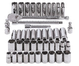 1/2-in Drive Professional Grade Socket Set, 45-pc, SAE/Metric, CRV, Nickel-Chrome Plating B9E0 - product image 5