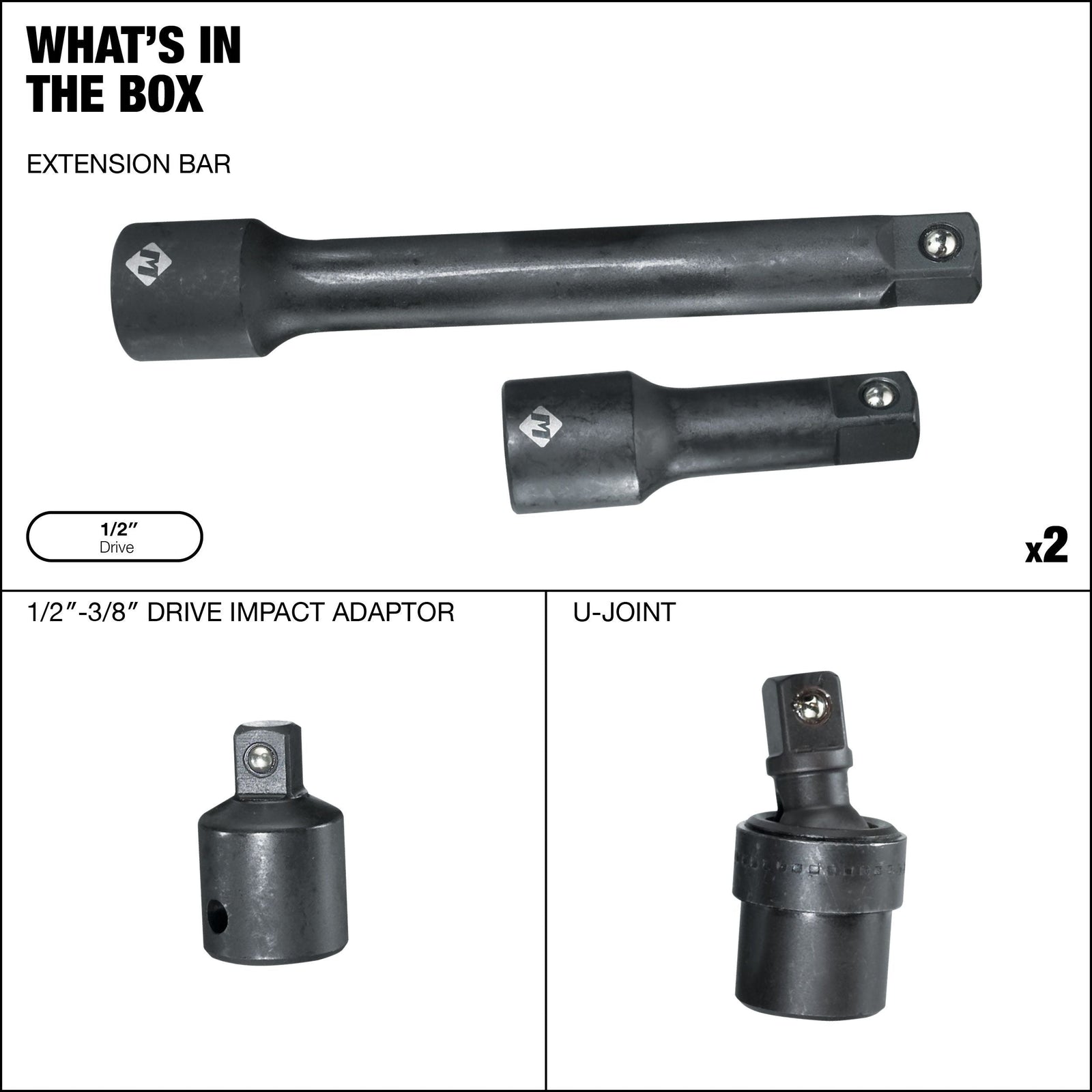 1/2-in Impact Accessory Kit, 4-pc O7T2 - product image 2