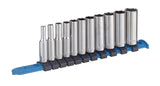 1/4-in Drive Deep Socket Set 11-pc, CRV, Nickel-Chrome Plating K2J9 - product image 1