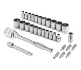 31 Piece 1/4" Drive Metric Socket Set C0Y3 - product image 1