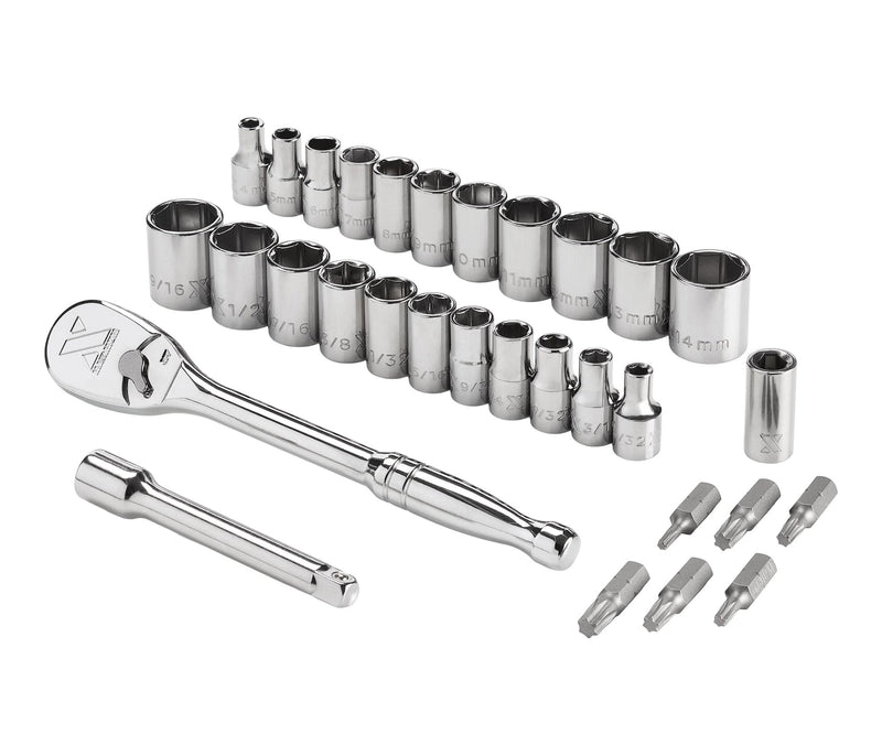 31 Piece 1/4" Drive Metric Socket Set C0Y3