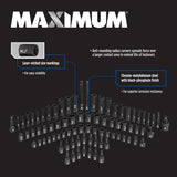 3/8-in & 1/2-in Drive Professional Grade Impact Socket Set, 83-pc, CRMO U0M8 - product image 5