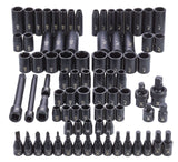 3/8-in & 1/2-in Drive Professional Grade Impact Socket Set, 83-pc, CRMO U0M8 - product image 8