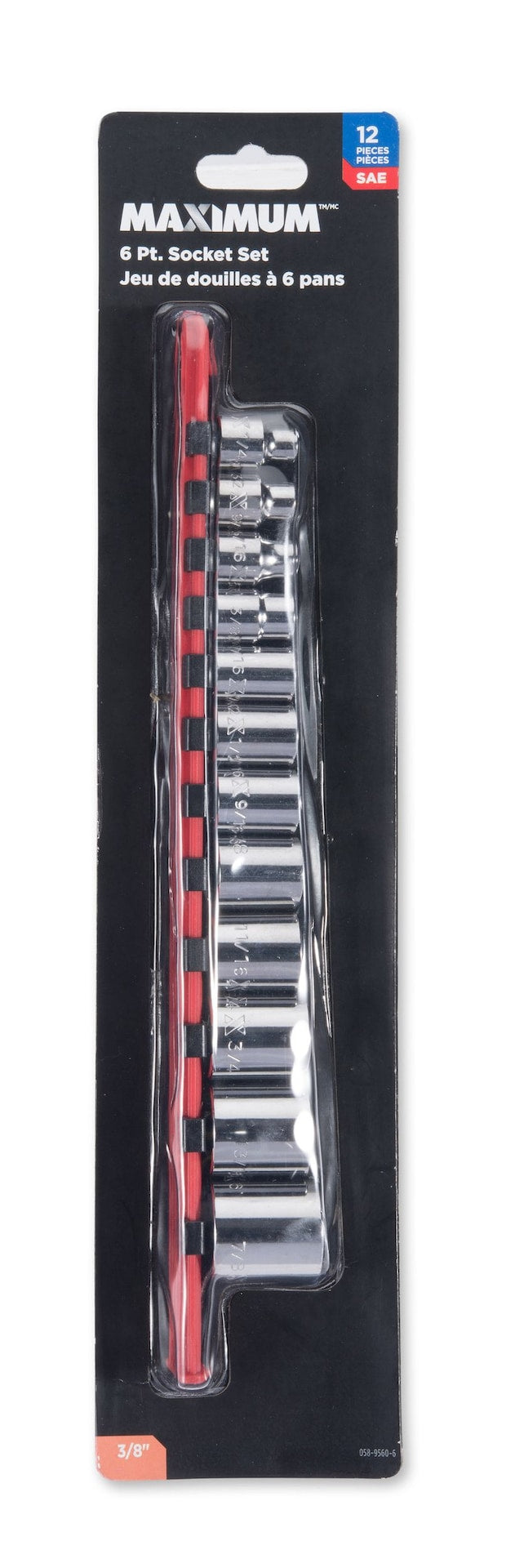 3/8-in Drive Regular Socket Set 12-pc, SAE, CRV, Nickel-Chrome Plating N9U9 - product image 2