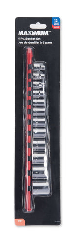 3/8-in Drive Regular Socket Set 12-pc, SAE, CRV, Nickel-Chrome Plating S6A5 - product image 2