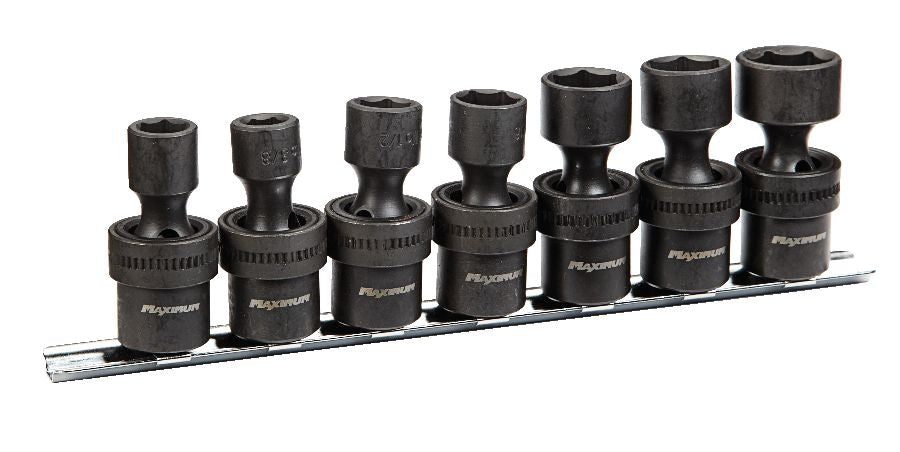 3/8-in Drive Swivel Impact Socket Set, 7-pc, SAE, CRMO T3G1 - product image 1
