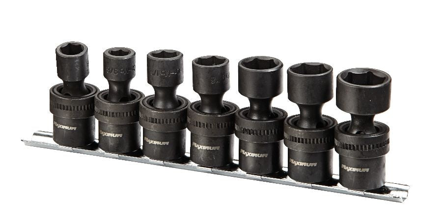 3/8-in Drive Swivel Impact Socket Set, 7-pc, SAE, CRMO T3G1 - product image 3