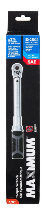 3/8-in Drive Torque Wrench, 50-250 in-lbs F7H1 - product image 6