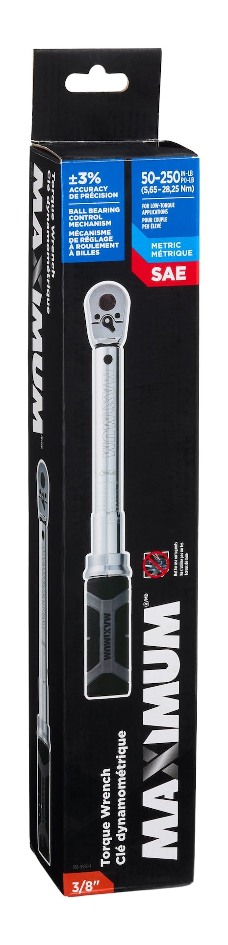 3/8-in Drive Torque Wrench, 50-250 in-lbs F7H1 - product image 7