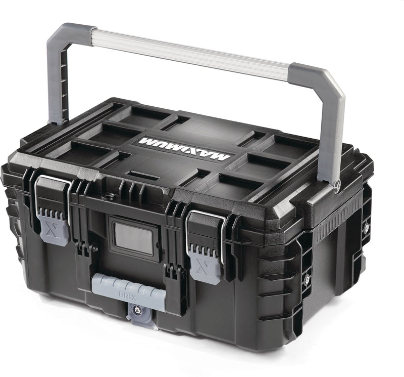 Brix Modular Portable Medium Toolbox/Tool Storage, IP65, 23x16x11-in W3I3