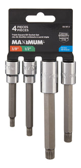 Extra Long Shank Triple Square Bit Socket Set, 4-pc Z5P7 - product image 3