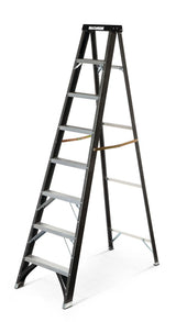 Grade 1 Fibreglass Heavy-Duty Industrial Step Ladder, 250-lb, 8-ft G7E7 - product image 1