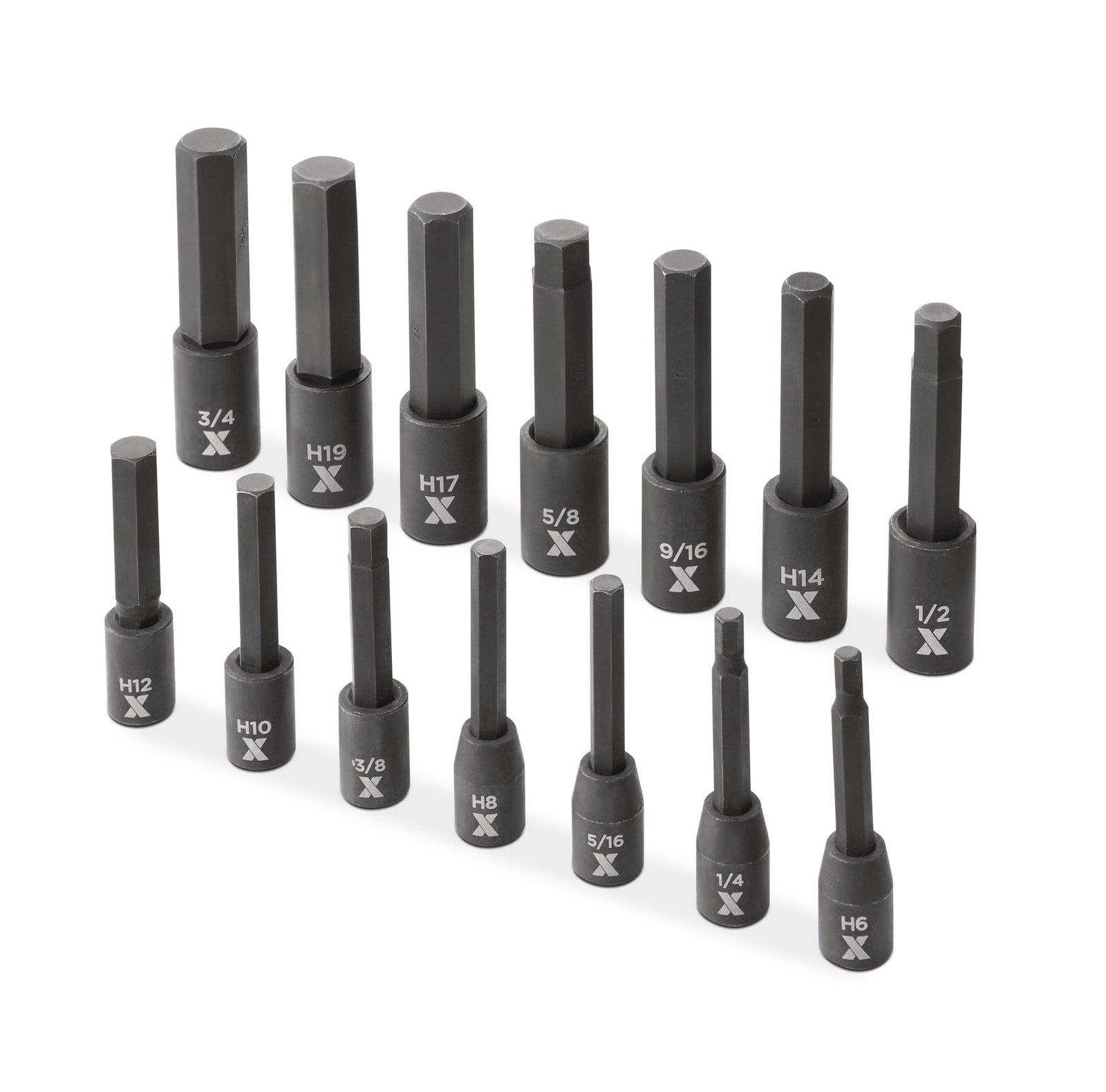 Hex Impact Socket & Bit Socket Set, 14-pc, SAE/Metric Y0J5 - product image 1