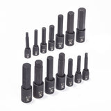 Hex Impact Socket & Bit Socket Set, 14-pc, SAE/Metric Y0J5 - product image 4