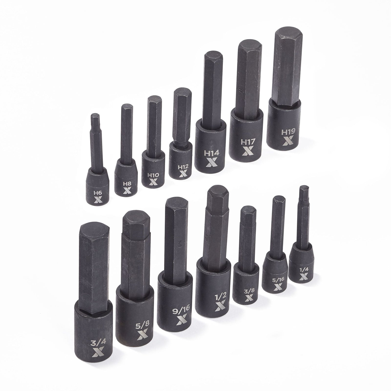 Hex Impact Socket & Bit Socket Set, 14-pc, SAE/Metric Y0J5 - product image 4