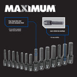 Hex Impact Socket & Bit Socket Set, 14-pc, SAE/Metric Y0J5 - product image 6