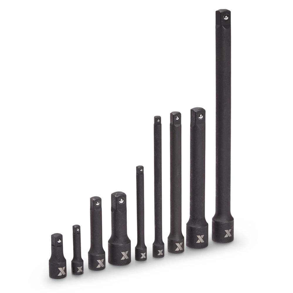 Impact Extension Bar Set, 9-pc, SAE/Metric, CRMO X5W9 - product image 1