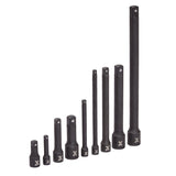 Impact Extension Bar Set, 9-pc, SAE/Metric, CRMO X5W9 - product image 2