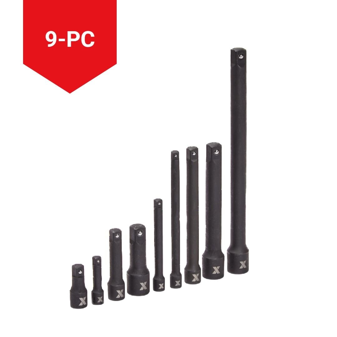 Impact Extension Bar Set, 9-pc, SAE/Metric, CRMO X5W9 - product image 4