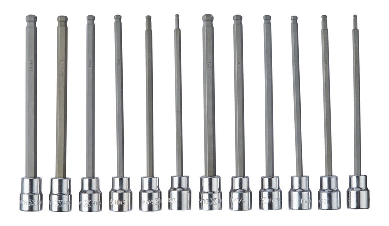 Long-Arm Ball End Bit Socket Set, 3/8-in, 12-pc U9J9