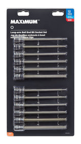 Long-Arm Ball End Bit Socket Set, 3/8-in, 12-pc U9J9 - product image 4