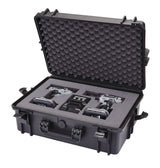 Portable IP67 Waterproof Case/Tool Box with Foam Layers, Black, Large, 22-in K7E5 - product image 5