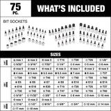 Professional Grade Bit Socket Set, 75-pc Z8K4 - product image 6