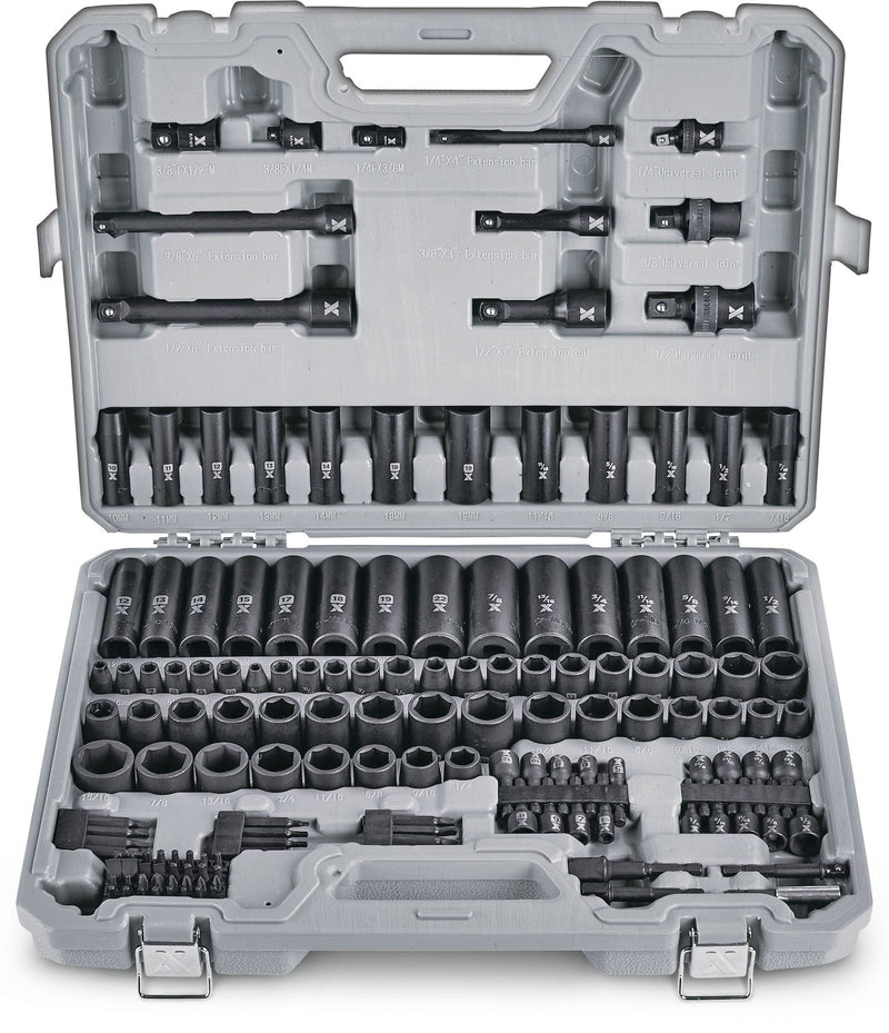 Professional Grade Impact Socket Set, 150-pc, SAE / Metric, CRMO R2H6