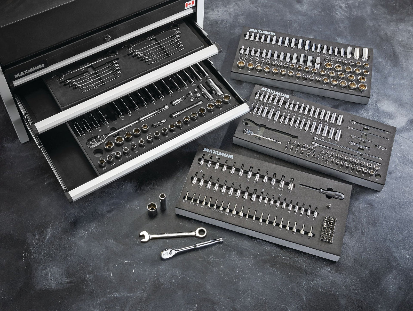 Professional Grade Socket Set, 346-pc, CRV, Nickel-Chrome Plating H7A8 - product image 5