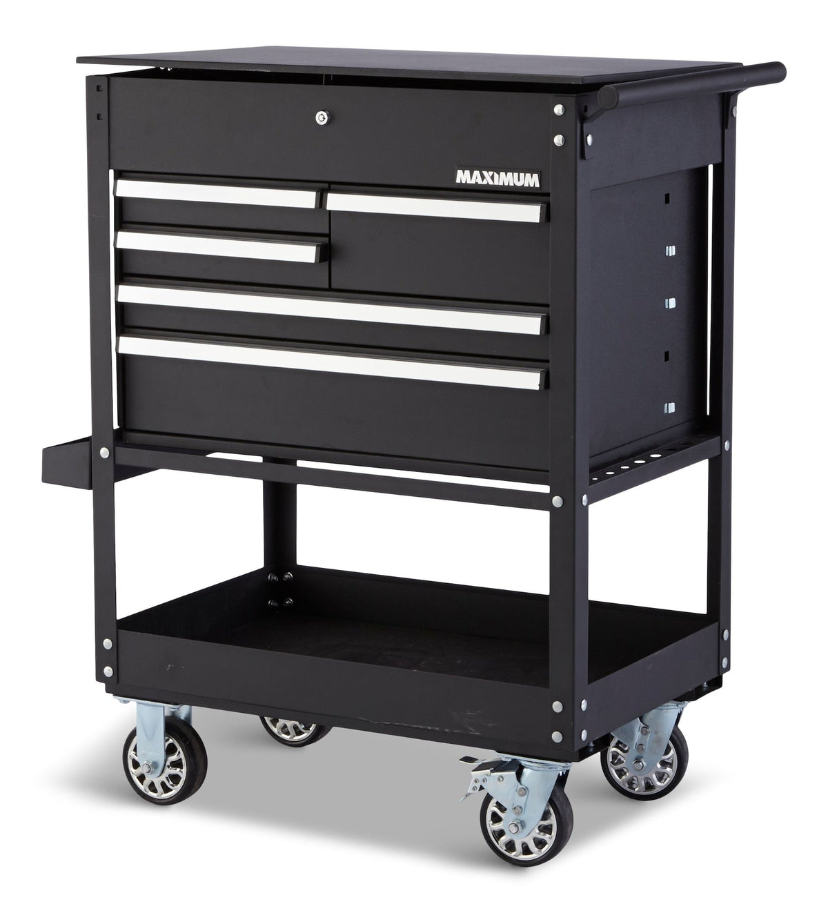 Rolling Mechanics Tool Cart with 5 Drawers, Black, 30-in V9F1 - product image 1