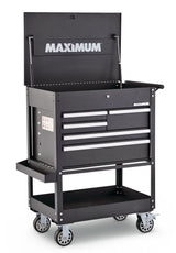 Rolling Mechanics Tool Cart with 5 Drawers, Black, 30-in V9F1 - product image 2