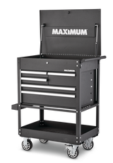 Rolling Mechanics Tool Cart with 5 Drawers, Black, 30-in V9F1 - product image 3
