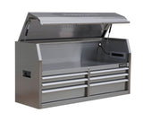 Tool Storage Chest with 6 Drawers, Powerbar with USB, Stainless Steel, 56-in O1D5 - product image 1