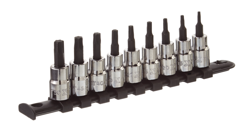 Torx Bit Socket Set, Heat Treated, 9-pc L3K7