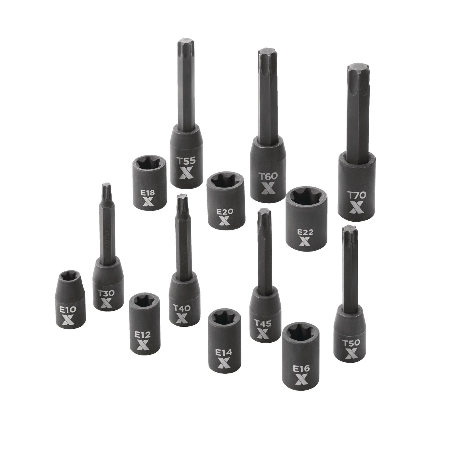 Torx & E-Torx Impact Bit Socket Set, 14-pc, SAE/Metric V3I8 - product image 3