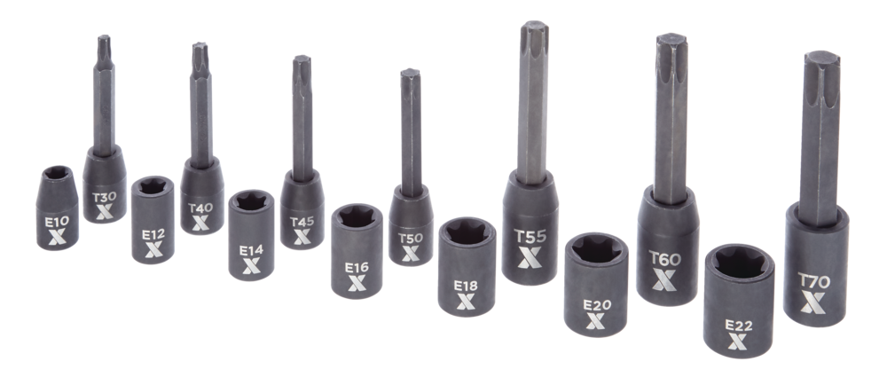 Torx & E-Torx Impact Bit Socket Set, 14-pc, SAE/Metric V3I8 - product image 4