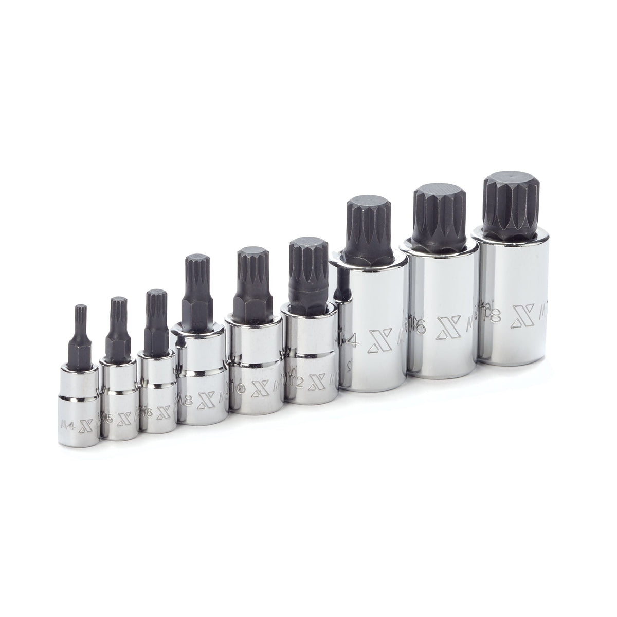 Triple Square Socket Set, Polished Nickel Plating, 9-pc O8R6 - product image 7