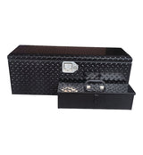 Truck Chest Box with Portable Tool Box, Black, 35.5-in H2L6 - product image 1