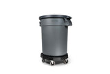 Universal Commercial Heavy-Duty Resin Garbage Can Dolly, Black H1C7 - product image 3